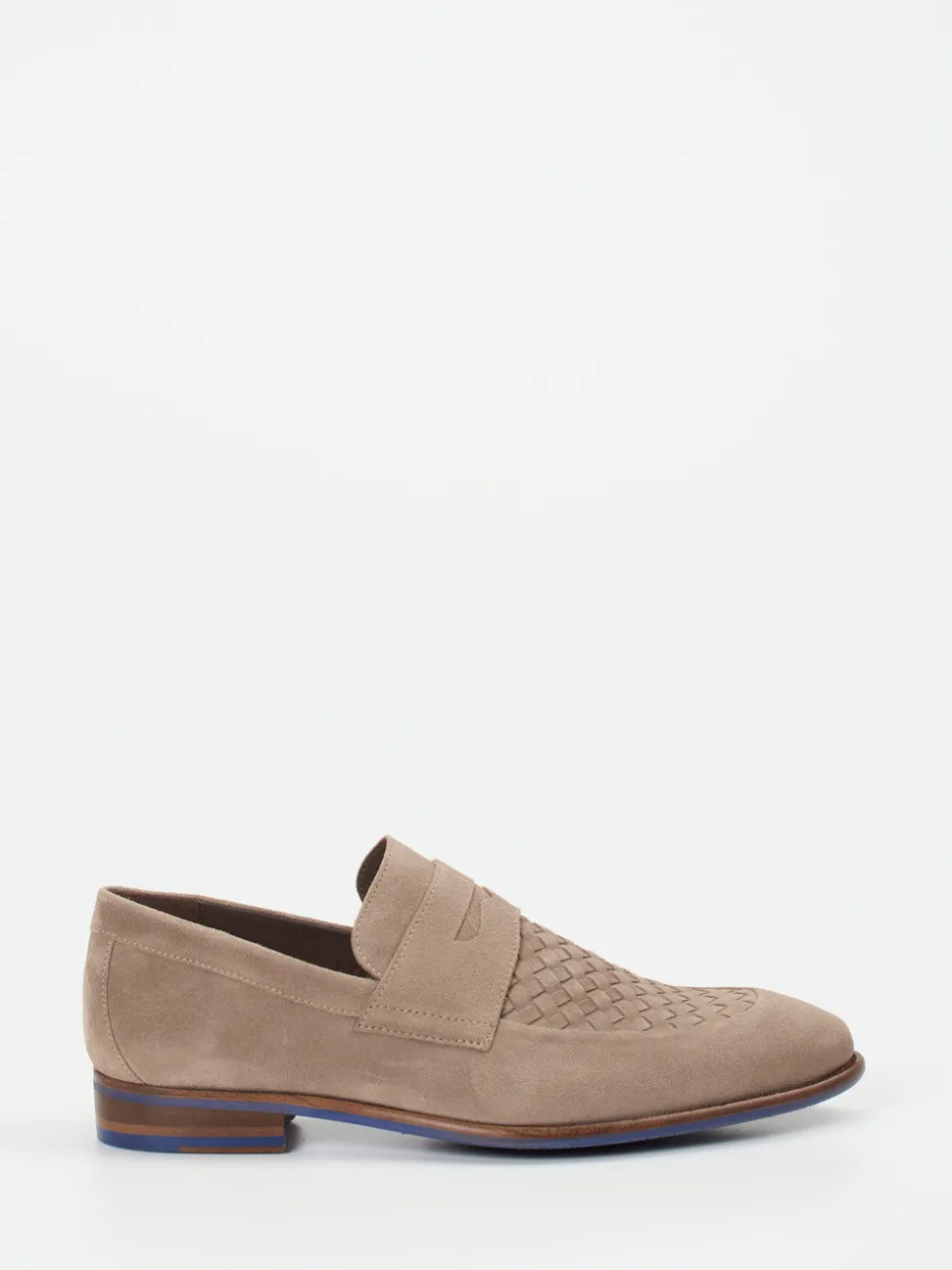 Floris van Bommel – Loafer aus Veloursleder sandbeige