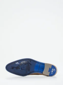 Floris van Bommel – Loafer aus Veloursleder sandbeige