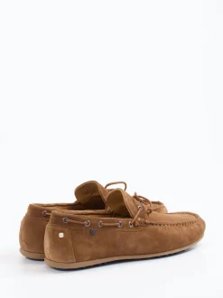 Floris van Bommel – Mokassin aus Veloursleder Cognac