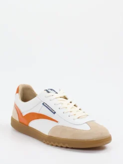 Floris van Bommel – Retro-Sneaker aus Veloursleder Weiß