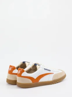 Floris van Bommel – Retro-Sneaker aus Veloursleder Weiß