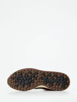 Floris van Bommel – Retro-Sneaker aus Veloursleder grün