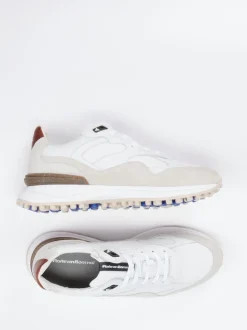 Floris van Bommel – Retro-Sneaker aus Kalbleder Offwhite