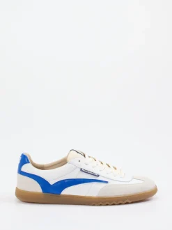 Floris van Bommel – Retro-Sneaker aus Veloursleder weiß