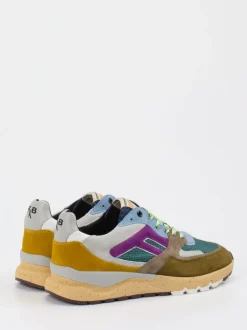 Floris van Bommel – Retro-Sneaker aus Veloursleder multicolor