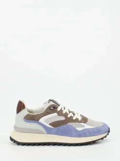 Floris van Bommel – Retro-Sneaker aus Veloursleder Grau