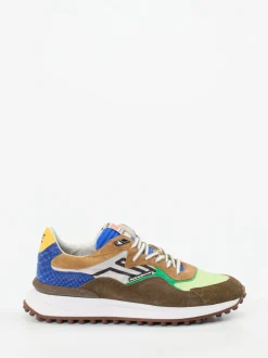 Floris van Bommel – Sneaker aus Veloursleder Braun
