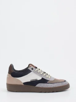 Floris van Bommel – Sneaker aus Veloursleder grau