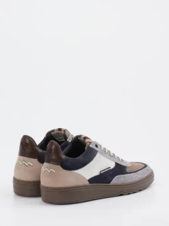 Floris van Bommel – Sneaker aus Veloursleder grau