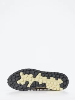 Floris van Bommel – Sneaker aus Velour/Textil Beigebraun