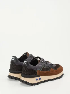 Floris van Bommel – Sneaker aus Fell und Veloursleder