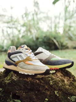 Floris van Bommel – Sneaker aus Veloursleder und Mesh