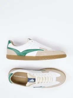 Floris van Bommel – Sneaker aus Veloursleder Weiß