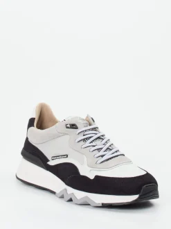 Floris van Bommel – Sneaker aus Kalbleder hellgrau