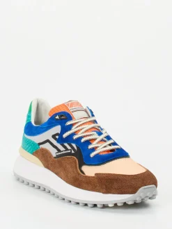 Floris van Bommel – Sneaker aus Veloursleder und Mesh