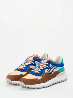 Floris van Bommel – Sneaker aus Veloursleder und Mesh