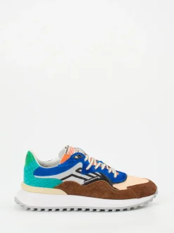 Floris van Bommel – Sneaker aus Veloursleder und Mesh