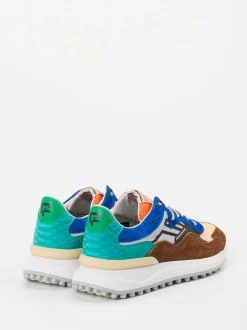 Floris van Bommel – Sneaker aus Veloursleder und Mesh