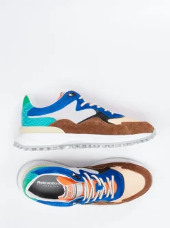 Floris van Bommel – Sneaker aus Veloursleder und Mesh