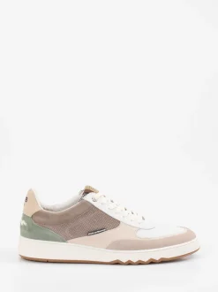 Floris van Bommel – Sneaker aus Veloursleder Offwhite