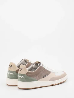 Floris van Bommel – Sneaker aus Veloursleder Offwhite