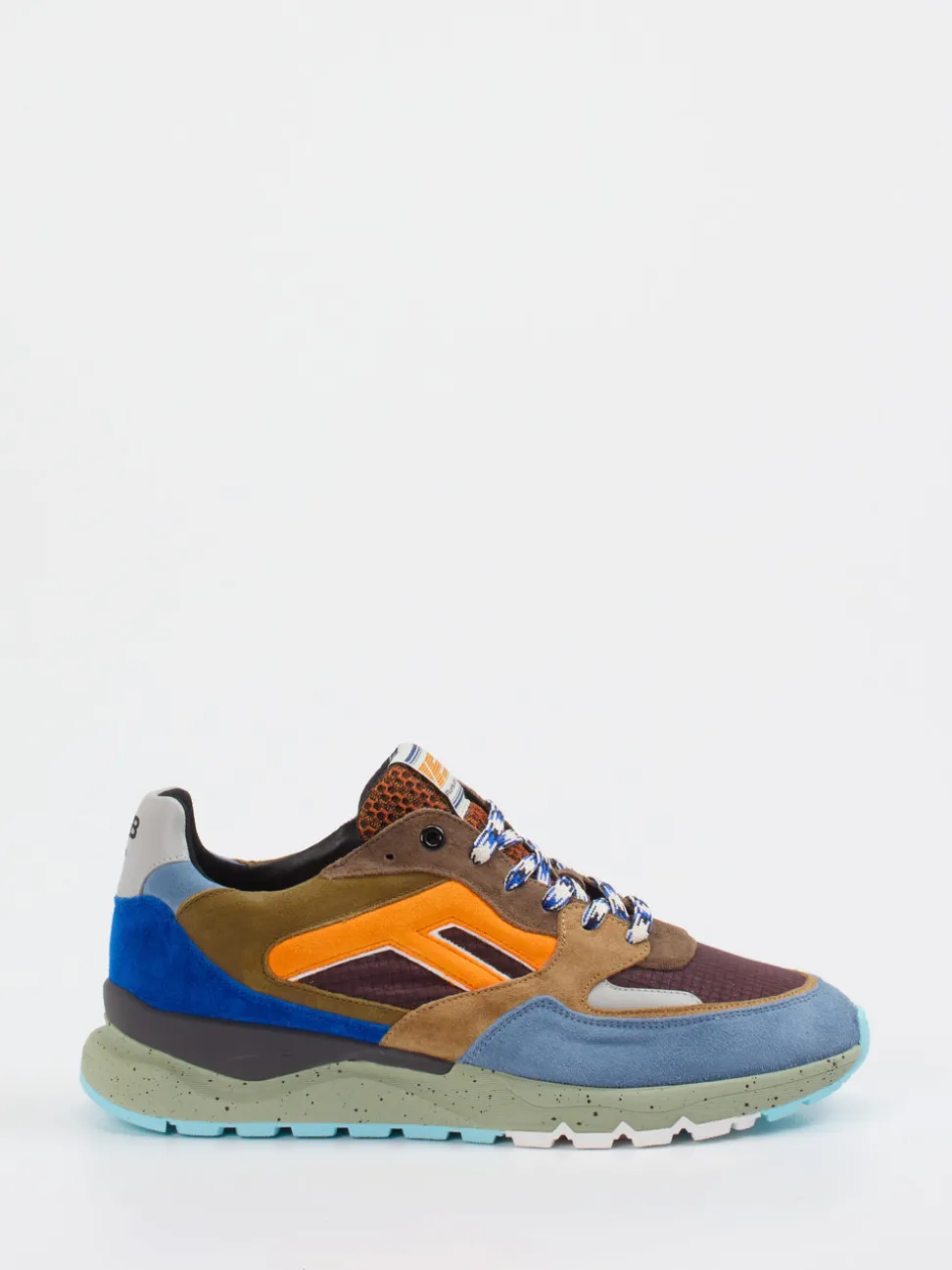 Floris van Bommel – Sneaker aus Veloursleder Multicolor