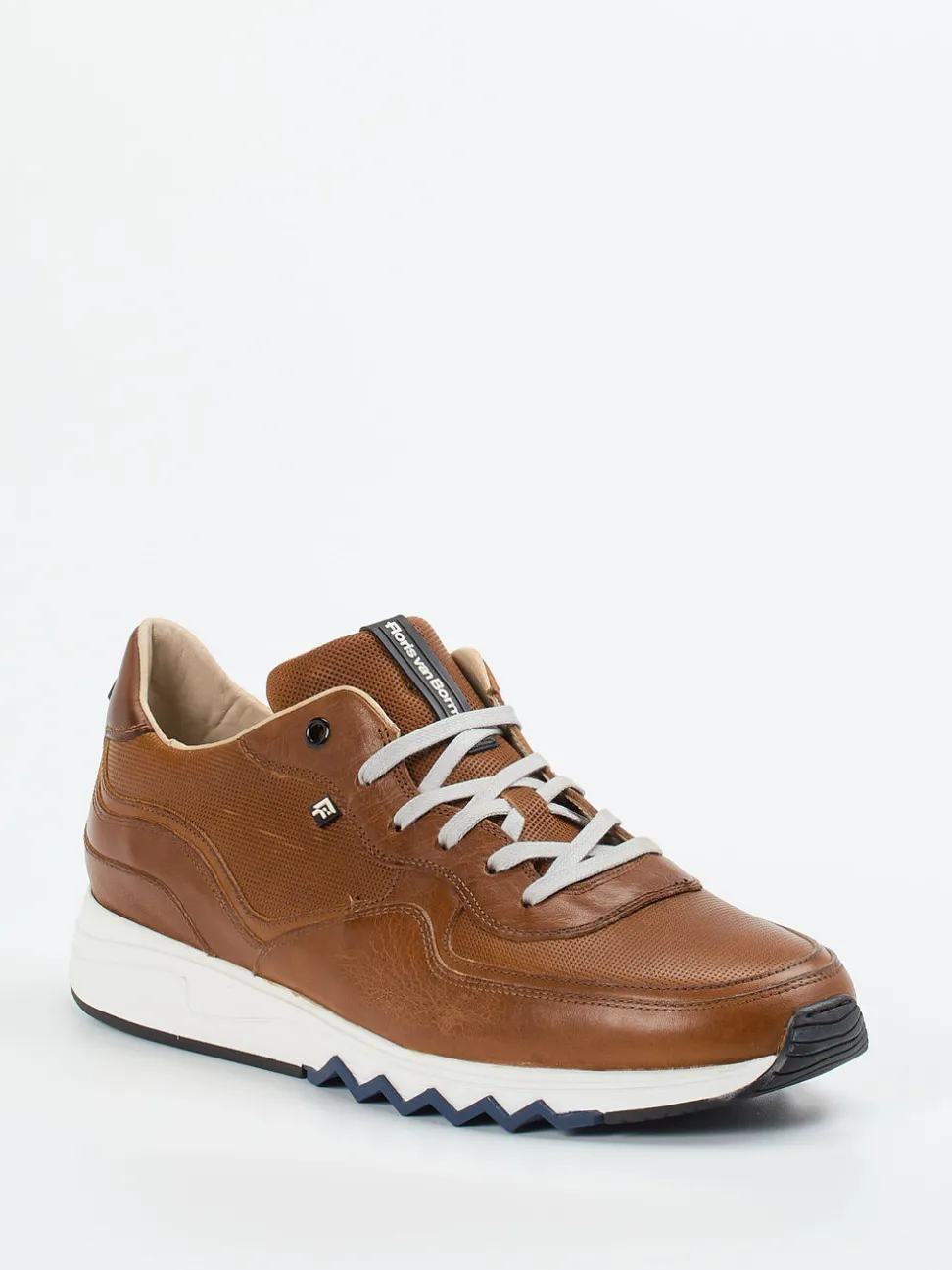 Floris van Bommel – Sneaker aus Kalbleder cognacbraun