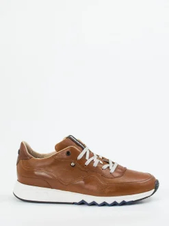 Floris van Bommel – Sneaker aus Kalbleder cognacbraun