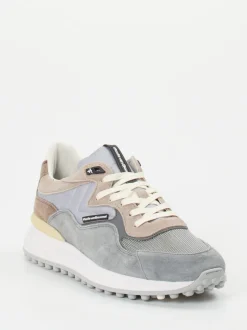 Floris van Bommel – Sneaker aus Veloursleder grau