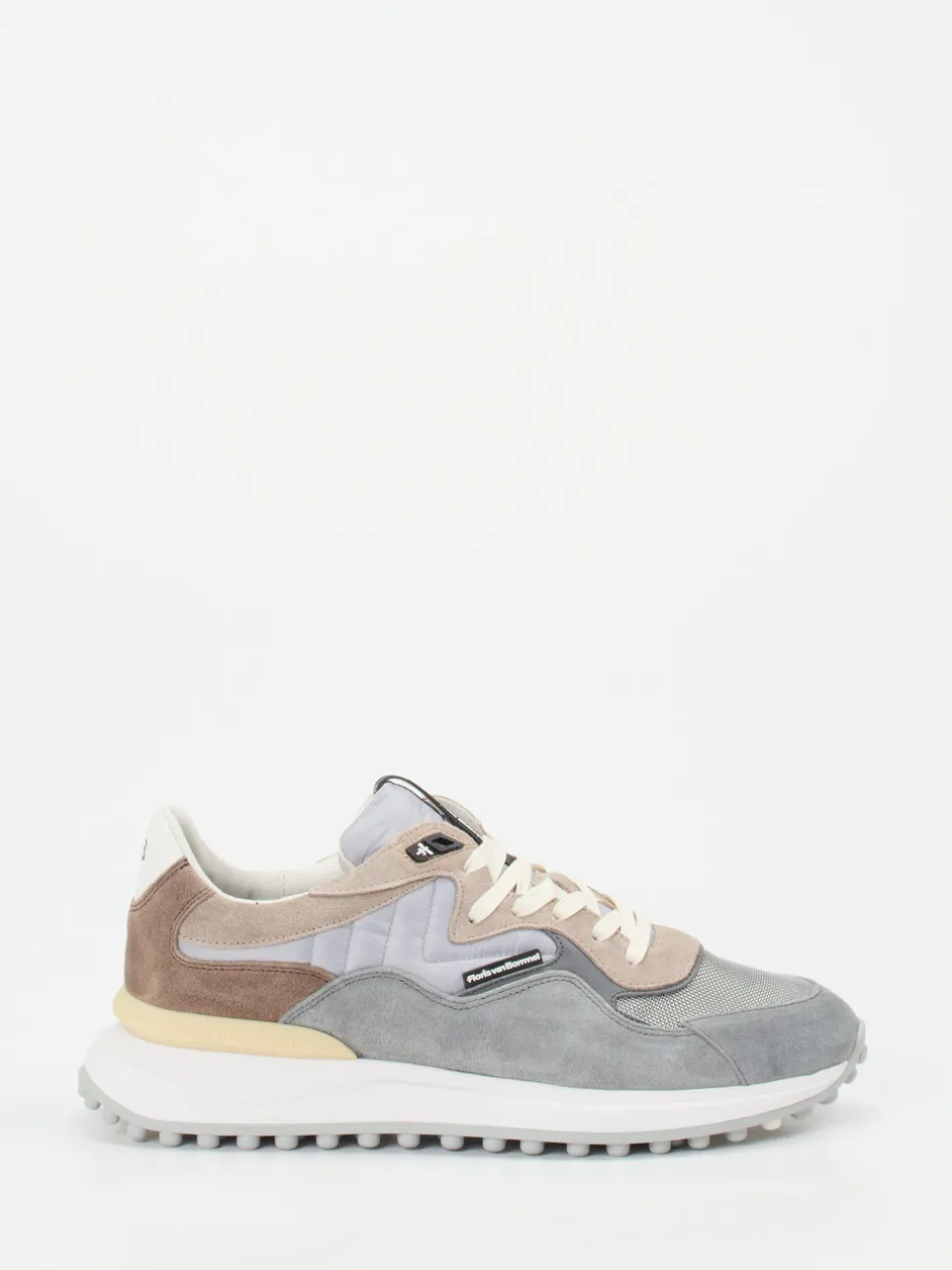 Floris van Bommel – Sneaker aus Veloursleder grau