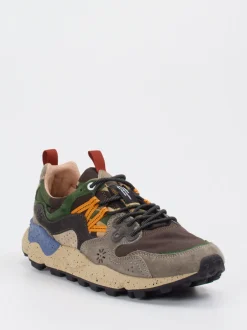 Flower Mountain – Outdoor-Sneaker aus Veloursleder braun