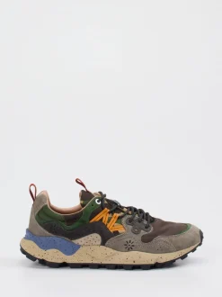 Flower Mountain – Outdoor-Sneaker aus Veloursleder braun
