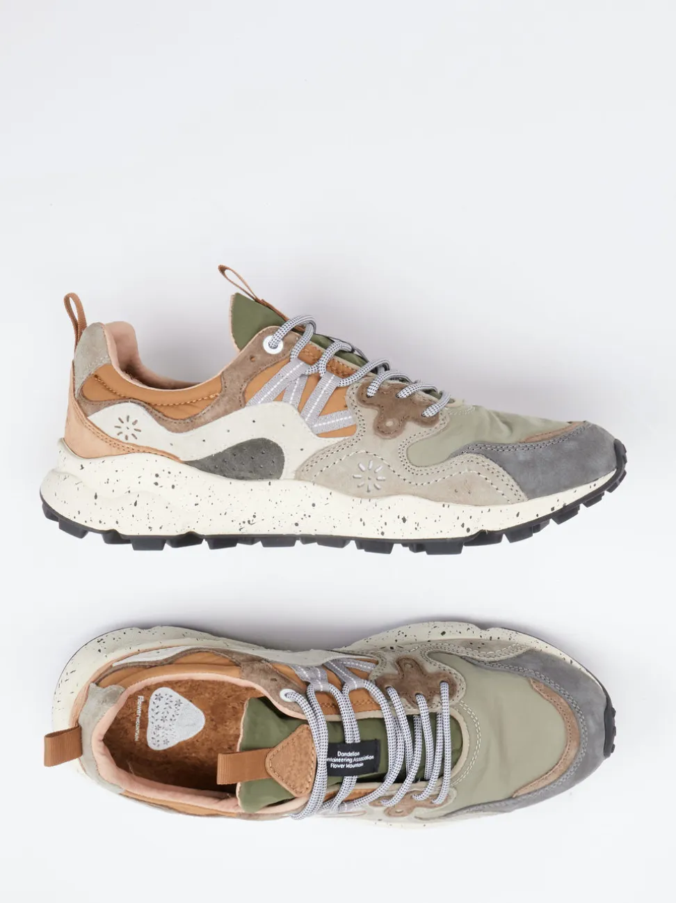 Flower Mountain – Outdoor-Sneaker aus Veloursleder Textil