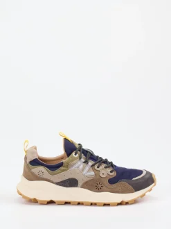 Flower Mountain – Outdoor-Sneaker aus Veloursleder blau