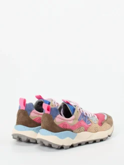 Flower Mountain – Sneaker aus Veloursleder Multicolor