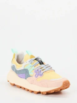 Flower Mountain – Sneaker aus Veloursleder Multicolor