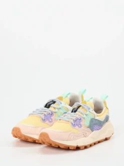 Flower Mountain – Sneaker aus Veloursleder Multicolor