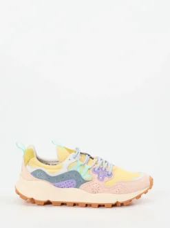 Flower Mountain – Sneaker aus Veloursleder Multicolor