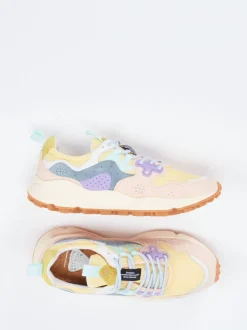 Flower Mountain – Sneaker aus Veloursleder Multicolor