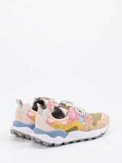 Flower Mountain – Sneaker aus Veloursleder/Textil multicolor