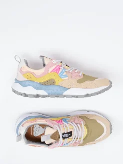Flower Mountain – Sneaker aus Veloursleder/Textil multicolor