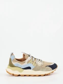 Flower Mountain – Sneaker aus Veloursleder Multicolor