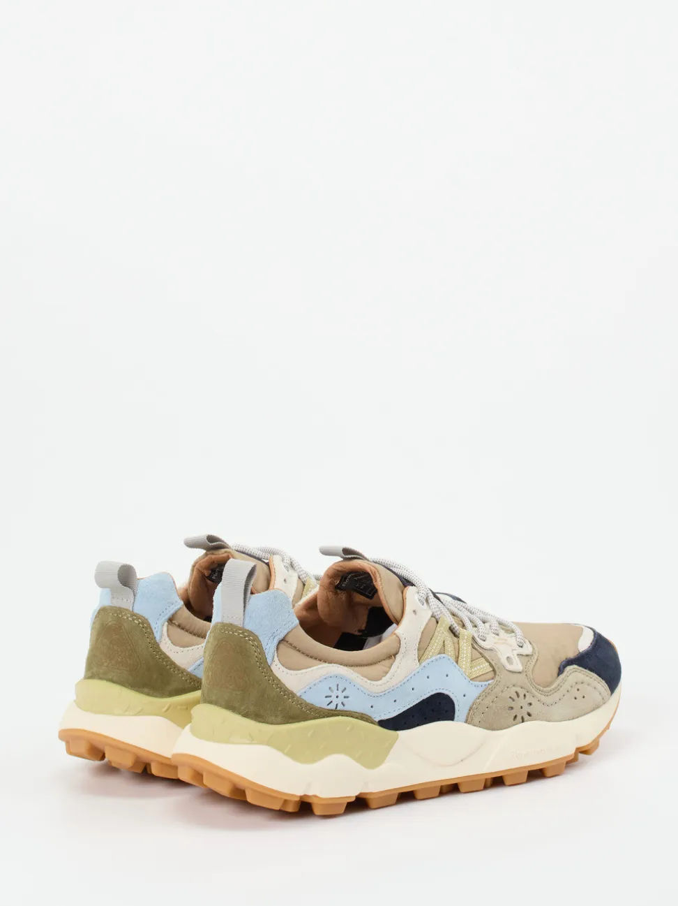 Flower Mountain – Sneaker aus Veloursleder Multicolor