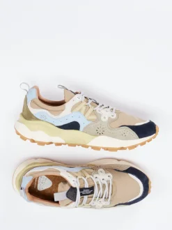 Flower Mountain – Sneaker aus Veloursleder Multicolor