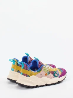 Flower Mountain – Sneaker aus Veloursleder und Textil multicolor