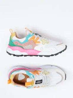 Flower Mountain – Sneaker aus Velour/Textil multicolor