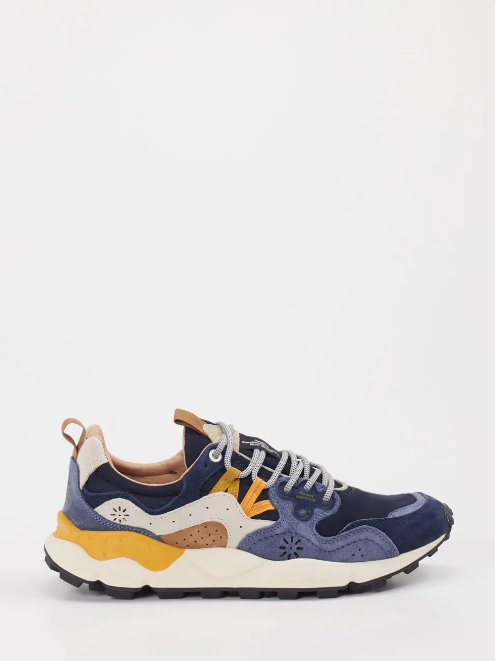 Flower Mountain – Sneaker aus Veloursleder blau