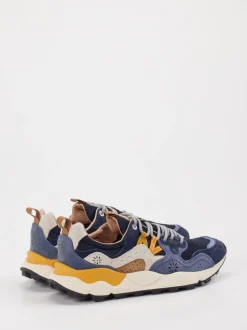 Flower Mountain – Sneaker aus Veloursleder blau