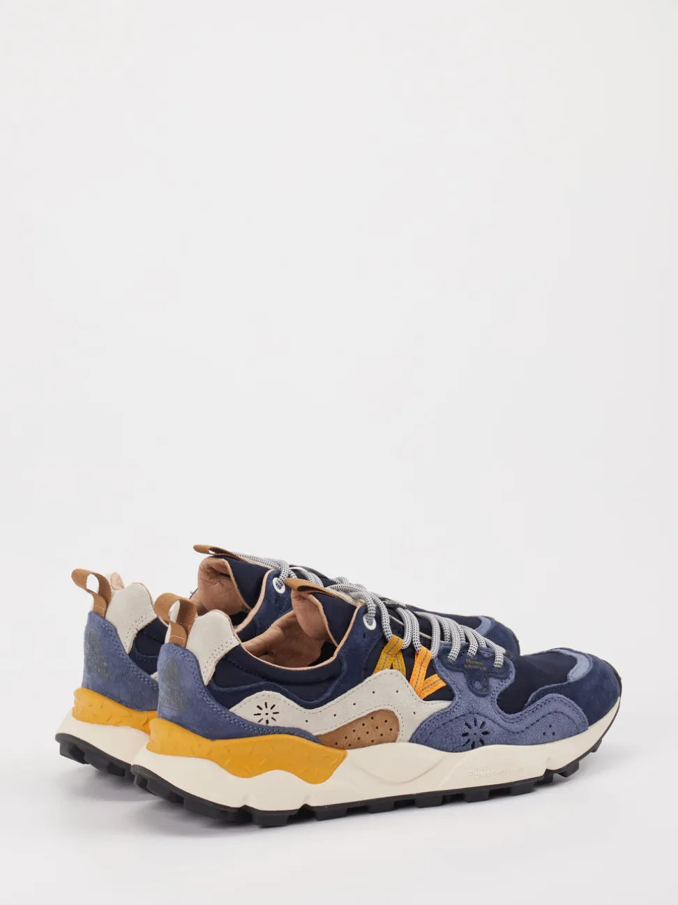 Flower Mountain – Sneaker aus Veloursleder blau