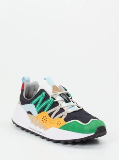 Flower Mountain – Sneaker aus Veloursleder Multicolor